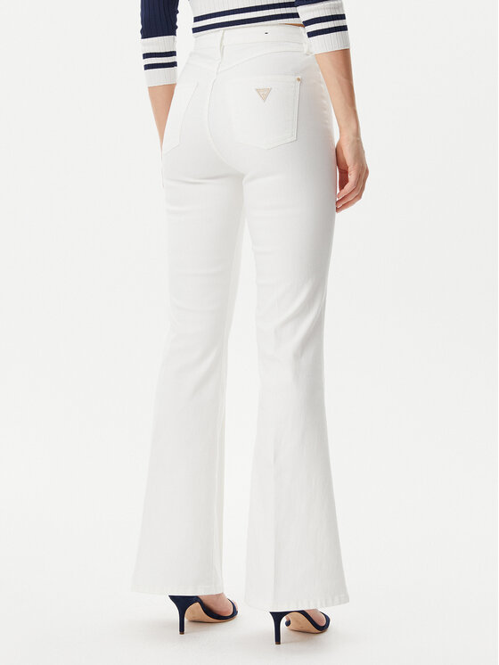 Guess Guess Spodnie materiałowe W5GA1Q D5N71 Beżowy Regular Fit
