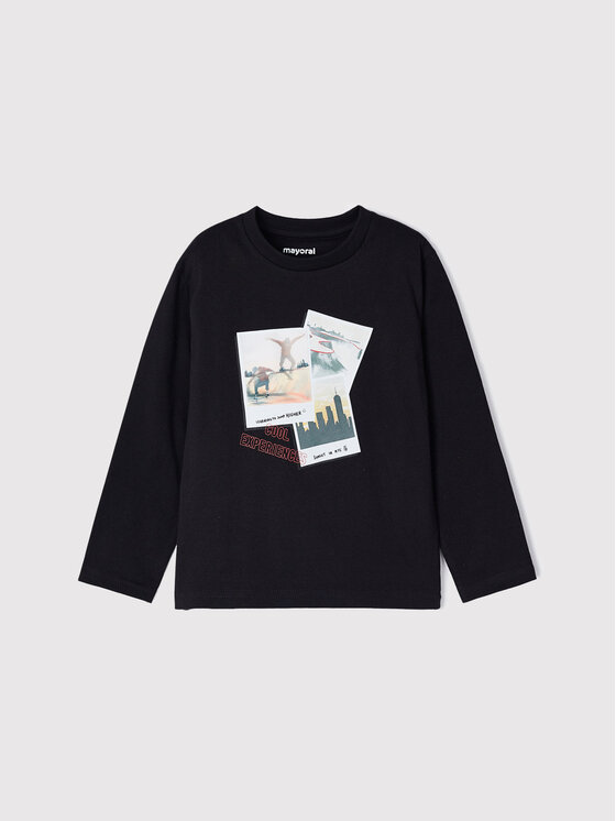 Mayoral Mayoral Bluza 4022 Črna Regular Fit