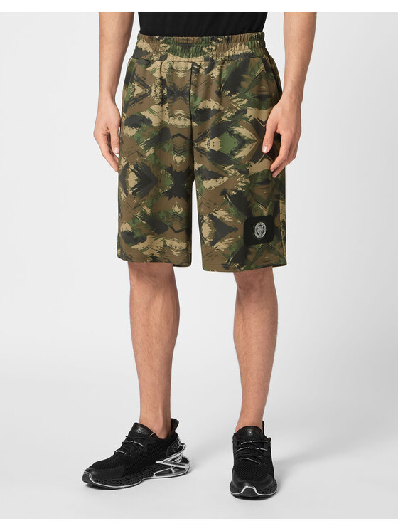 Plein Sport Plein Sport Pantaloncini 533 Nero Jogger Fit