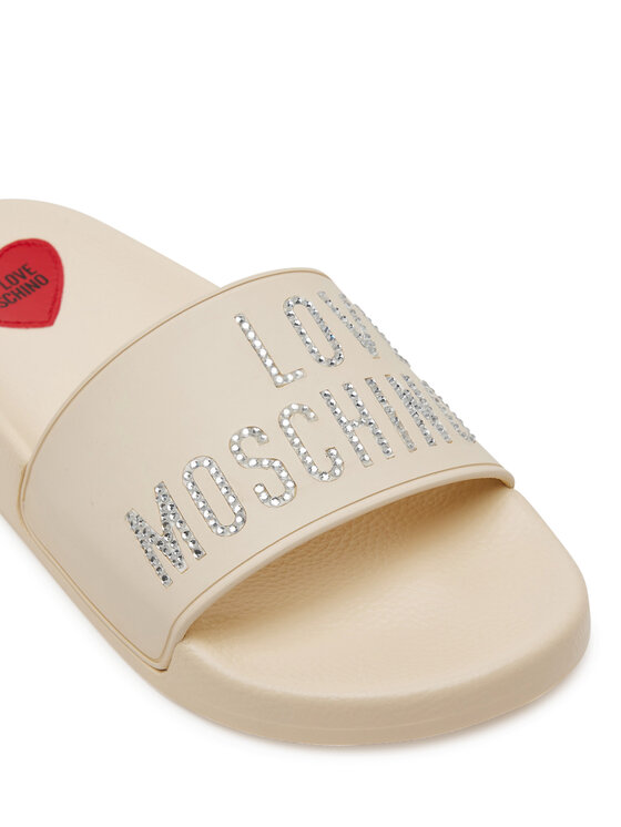 LOVE MOSCHINO LOVE MOSCHINO Şlapi JA28122G1MI13110 Écru
