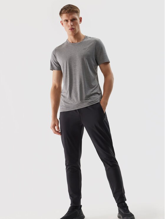 4F 4F Pantaloni di tessuto 4FWSS24TFTRM452-20S Nero Regular Fit