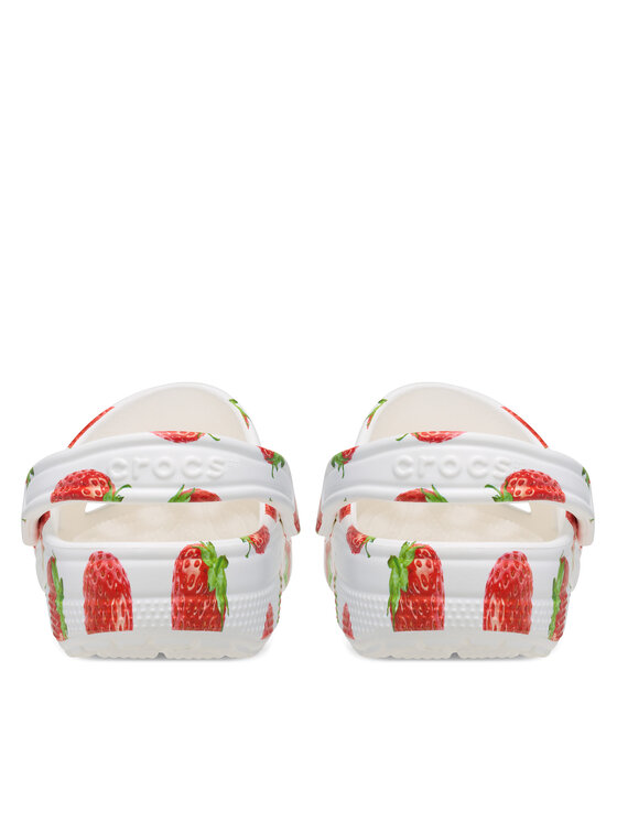 Crocs Crocs Şlapi Classic Fresh Fruits Clog 211008 Alb