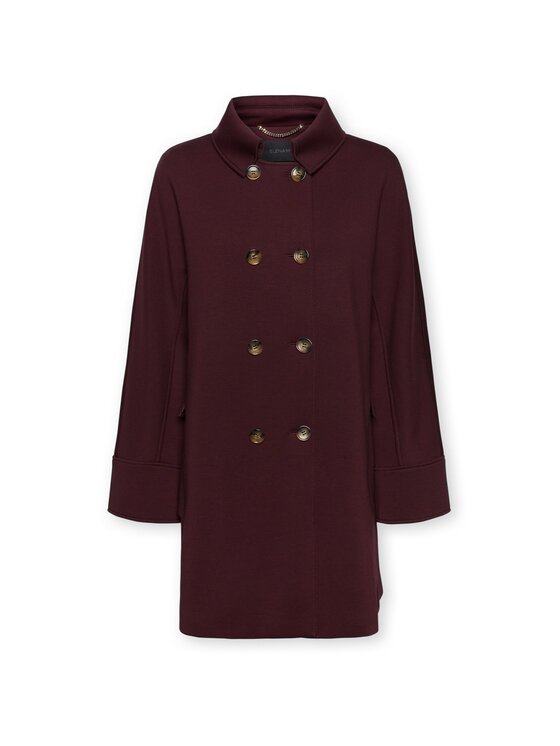 Elena Mirò Elena Mirò Płaszcz zimowy 8017P000079N039 Bordowy Boxy Fit