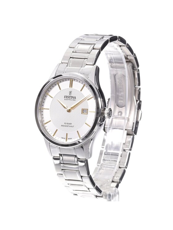 Festina Festina Zegarek F20067-2 Srebrny