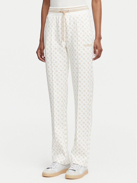 Guess Pantaloni trening V5YB20 KB212 Crem Regular Fit
