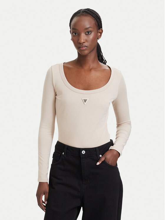 Guess Body V4YP07 J1314 Bej Slim Fit