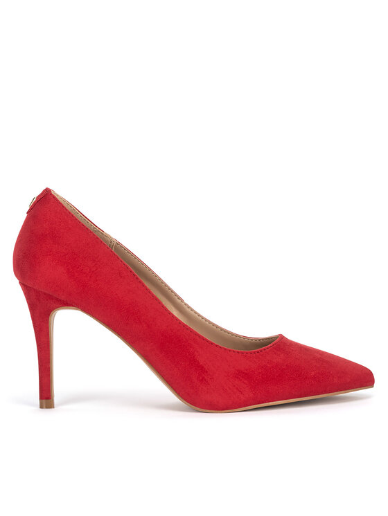 Pantofi cu toc subțire DeeZee WYL3660-7 Roșu