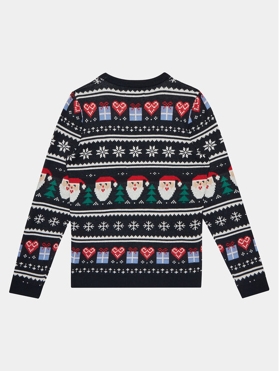 Jack&Jones Junior Jack&Jones Junior Džemper 12248144 Tamnoplava Regular Fit