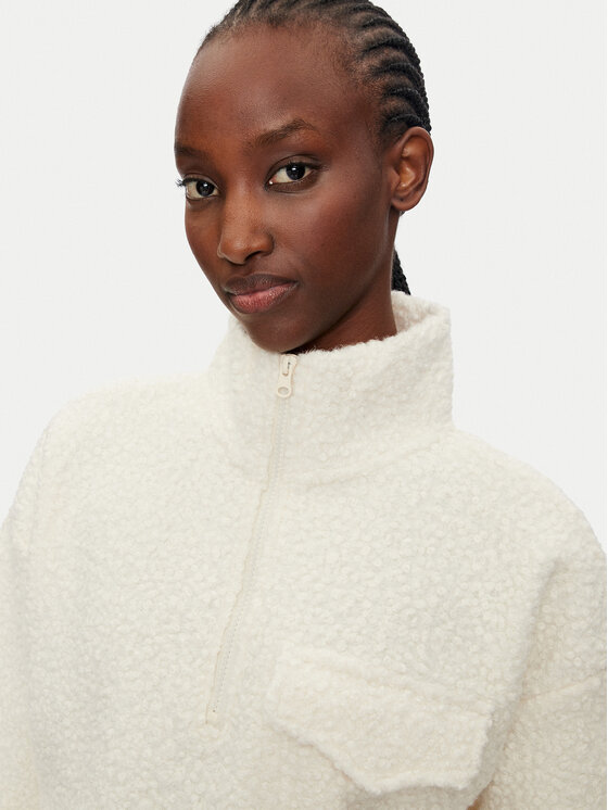 Athlecia Athlecia Μπλούζα Florrie W Sherpa Half zip EA243308 Μπεζ Regular Fit