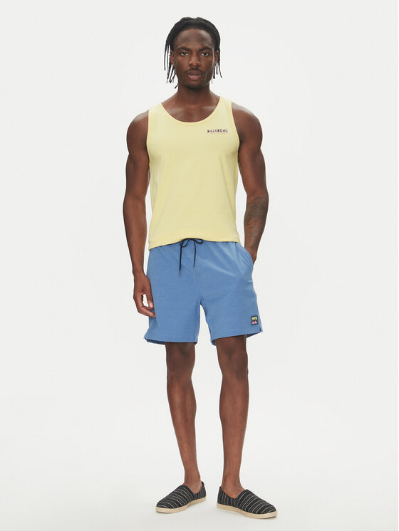 Billabong Billabong Majica brez rokavov Twin Peaks Premium Tk 24A451505 Rumena Muscle Fit