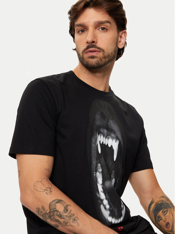 HUGO Hugo Футболка Dayaking 50523979 Чорний Regular Fit