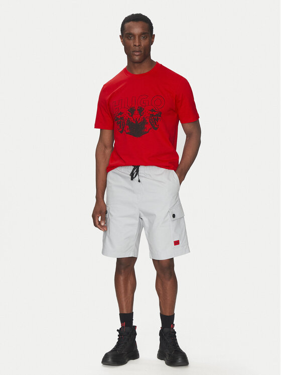 HUGO HUGO T-särk 50538257 Punane Regular Fit