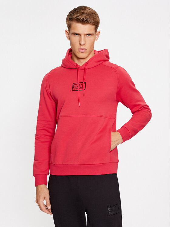 Red armani sweatshirt hotsell