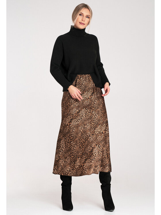 FIGL FIGL Sveter M1101 Čierna Loose Fit