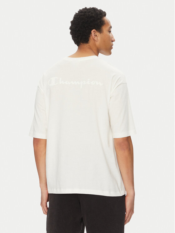 Champion Champion Футболка 117537 Écru Loose Fit