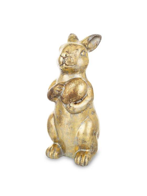 MIAhome MIAhome Figurka złota królik 30.5x13x15 cm Złoty