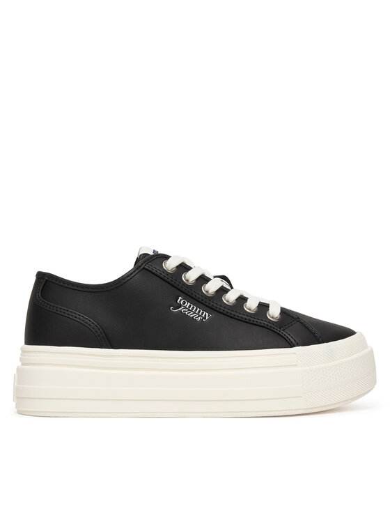 Tommy Jeans Tommy Jeans Αθλητικά Tjw Flatform Sneaker Ltr EN0EN02964 Μαύρο