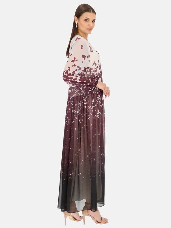 Potis & Verso Potis & Verso Sukienka elegancka Bertina Fioletowy Relaxed Fit