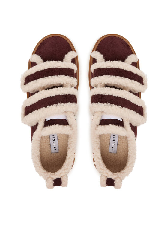 Inuikii Inuikii Αθλητικά Shearling Low Velcro 1001.001.0231.518 Μπορντό