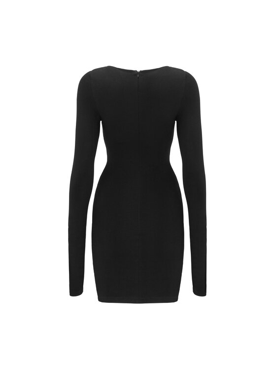 La Mania La Mania Sukienka codzienna ELEKTRA Czarny Classic Fit