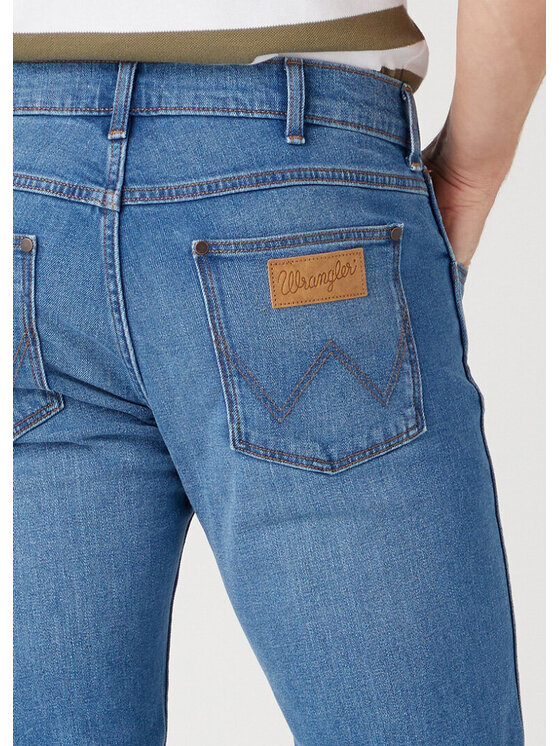 Wrangler Wrangler Jeansy Greensboro Vito Niebieski Regular Fit