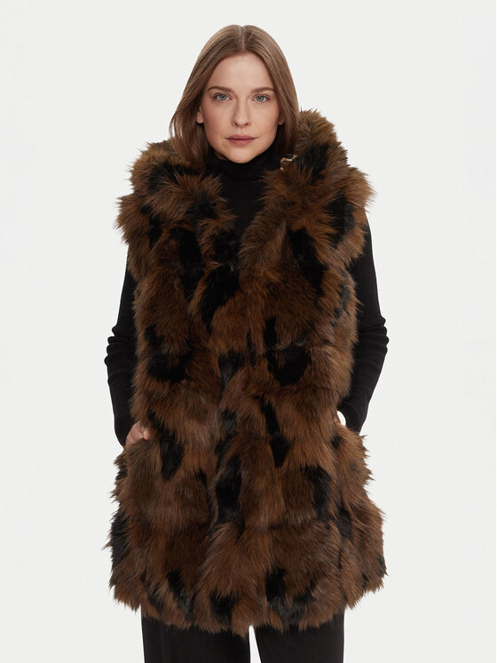 LOLA CASADEMUNT LOLA CASADEMUNT Жилет LF2501008 Коричневий Regular Fit