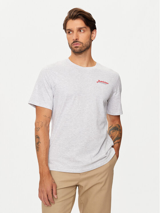 Jack&Jones T-krekls Erik 12257603 Pelēks Relaxed Fit