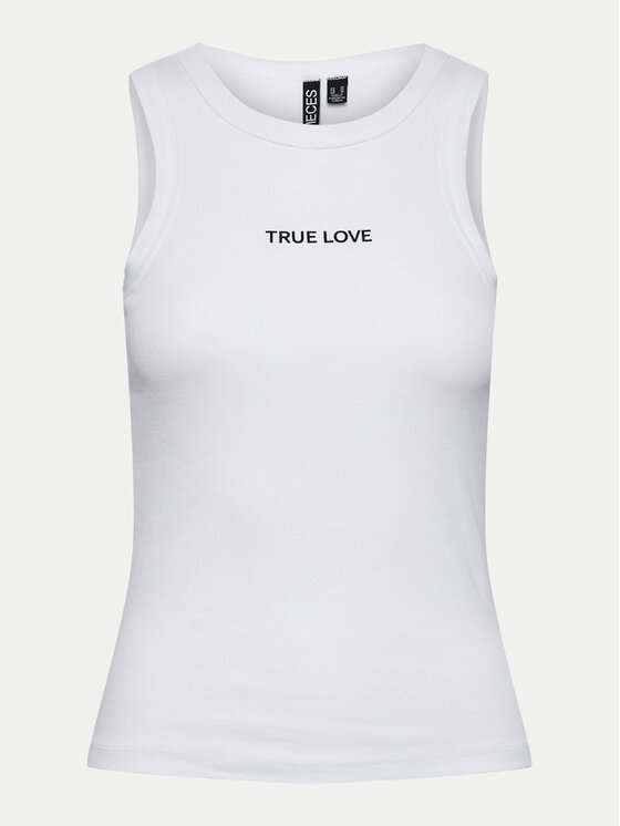 Pieces Pieces Top Mikka 17152323 Bijela Regular Fit