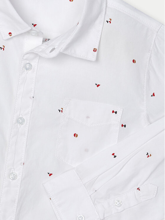 Mayoral Mayoral Camicia 4110 Bianco Regular Fit