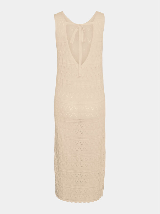 Vero Moda Vero Moda Poletna obleka Bali 10302925 Écru Regular Fit