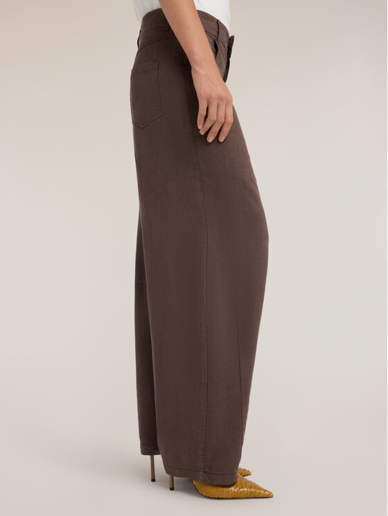 Motivi Motivi Spodnie materiałowe P09KQ005066N032 Brązowy Over Fit
