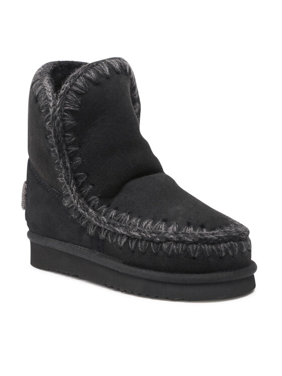 Mou Mou Sněhule Eskimo 18 Glitter Logo MU.FW101050A Černá