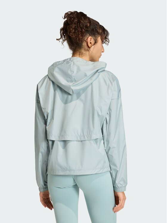 adidas adidas Wiatrówka Hyperglam Zielony Loose Fit