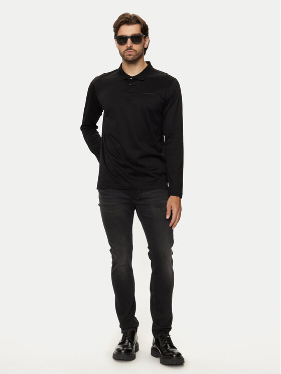 KARL LAGERFELD KARL LAGERFELD Polokošeľa 745000 544200 Čierna Regular Fit