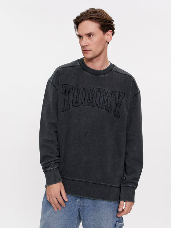 Tommy Jeans Jopa New Vrsty DM0DM17791 Črna Relaxed Fit