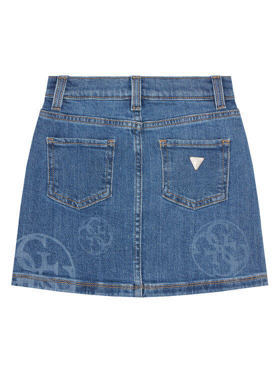 Guess Guess Spódnica jeansowa J5YD07 D4MS0 Niebieski Regular Fit