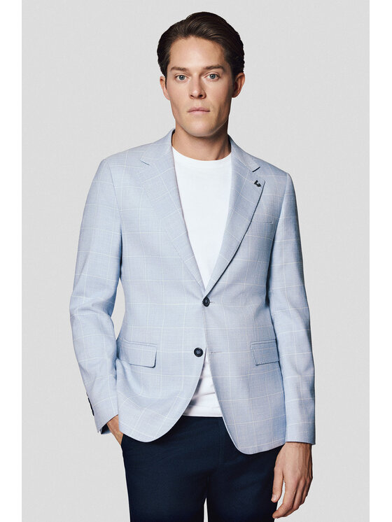 Lancerto Lancerto Marynarka Muravera MA131125000006 Niebieski Slim Fit