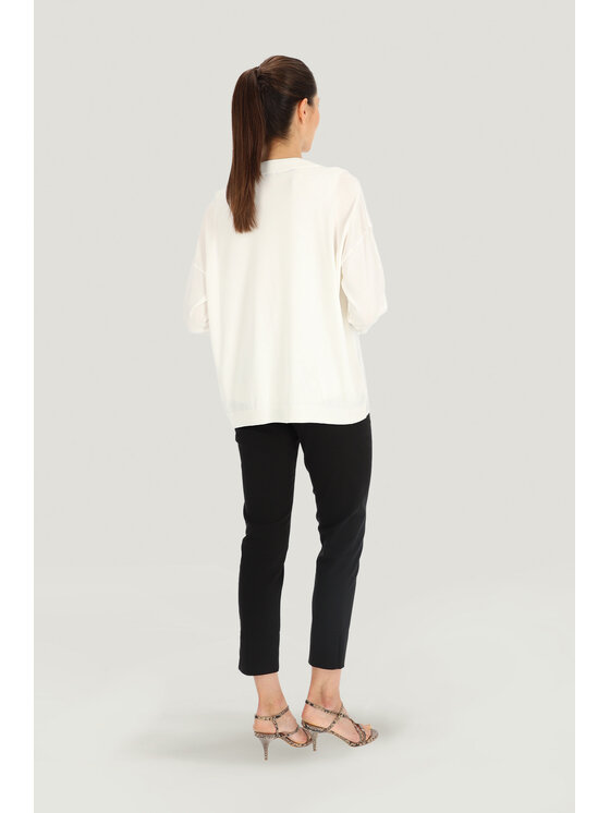 Deni Cler Milano Deni Cler Milano Kardigan T-DC-U306-E2-20-11-1 Écru Oversize