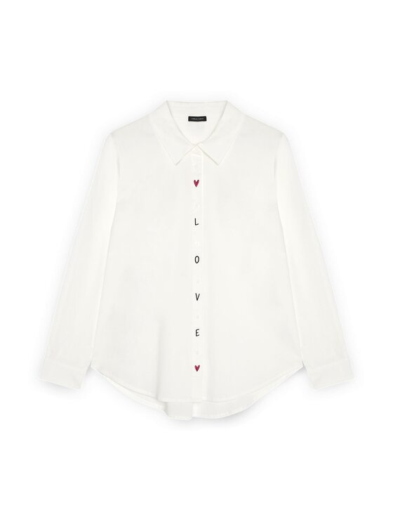 Fiorella Rubino Fiorella Rubino Koszula 5046T001450N011 Biały Regular Fit
