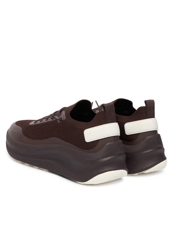 Calvin Klein Calvin Klein Sportcipők Chunky Runner Lace Up Sock Knit YW0YW02033 Barna