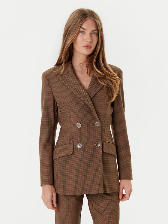 Marella Marella Giacca da abito Agile 2523046201 Marrone Regular Fit