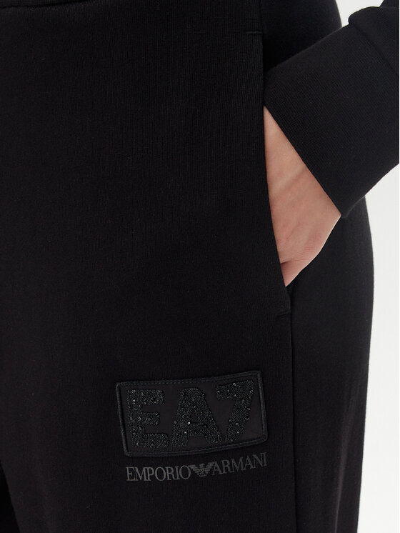 EA7 Emporio Armani EA7 Emporio Armani Teplákové kalhoty 7W000179 AF12473 UC001 Černá Wide Leg