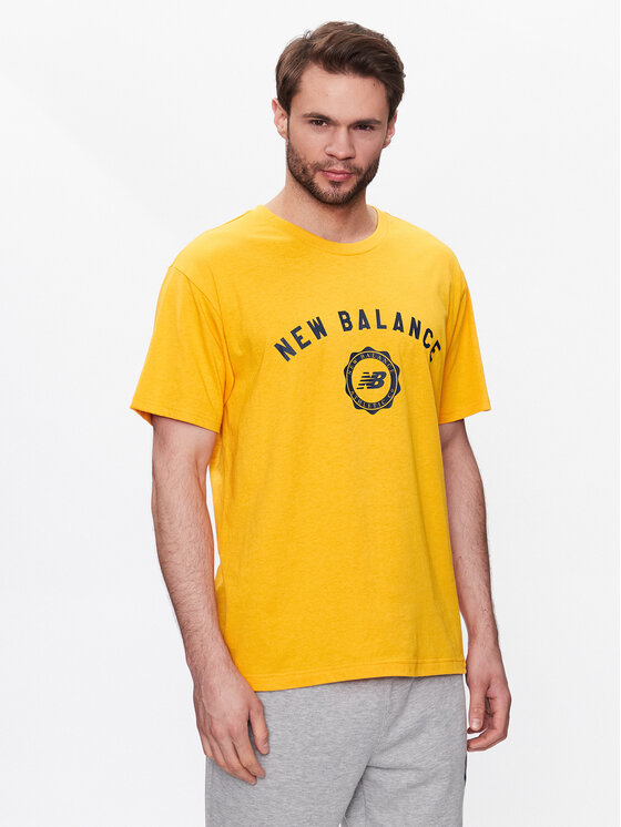 New Balance New Balance T-shirt Sport Seasonal Graphic MT31904 Žuta Relaxed Fit