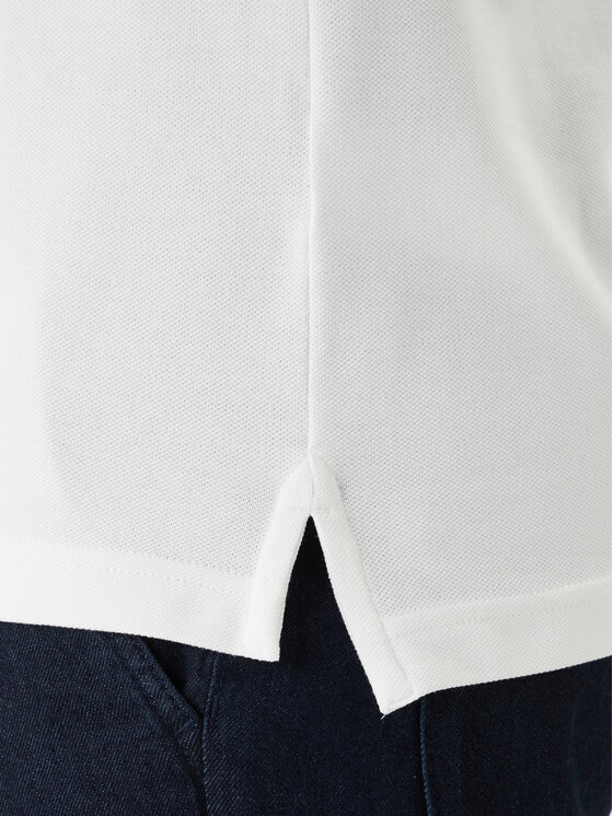 Tommy Hilfiger Tommy Hilfiger Polo majica Flag Cuff MW0MW38458 Bela Slim Fit