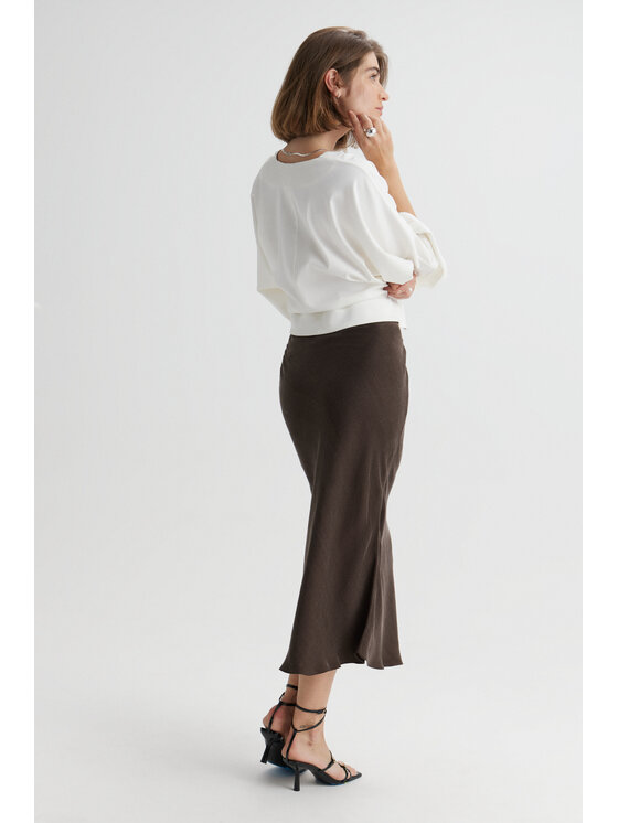 Duende Duende Spódnica midi Fler Skirt Brązowy Slim Fit