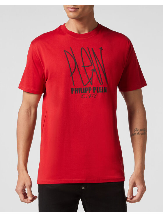 PHILIPP PLEIN PHILIPP PLEIN Tričko 1207 Červená Regular Fit