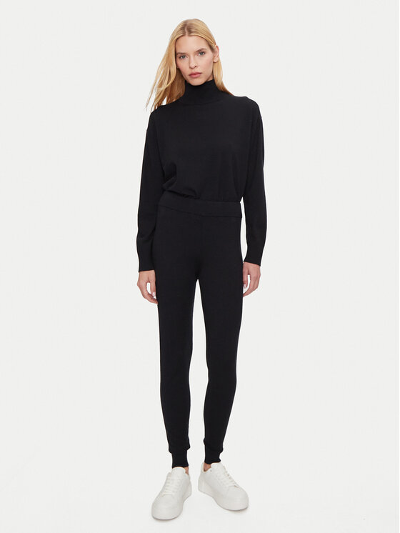 Athlecia Athlecia Ζιβάγκο Dava W Knitted High Neck EA243358 Μαύρο Regular Fit