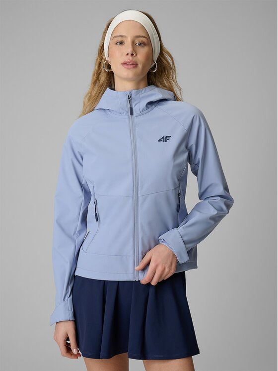 4F 4F Giacca softshell 4FWSS26TSOFF546-34S Blu Regular Fit