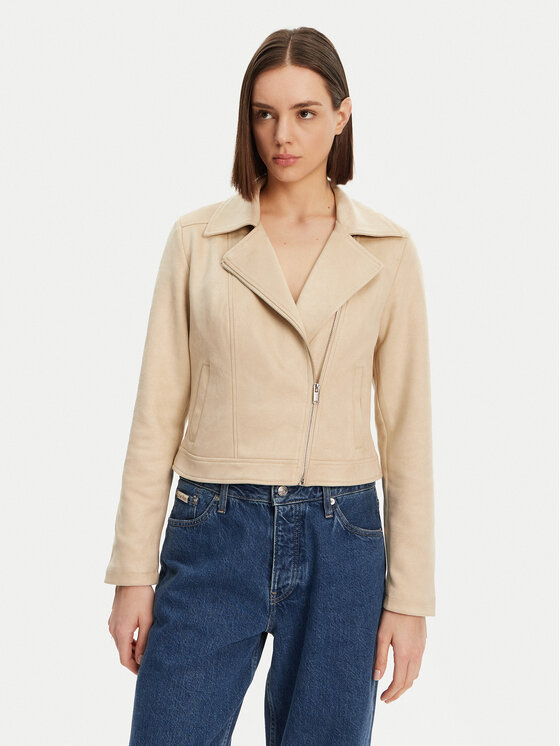 Noisy May Noisy May Tehisnahast jope Abby 27033110 Beež Regular Fit