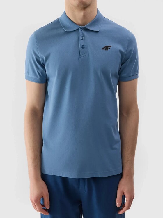4F 4F Polo 4FWSS25TPTSM706-32S Blu Regular Fit